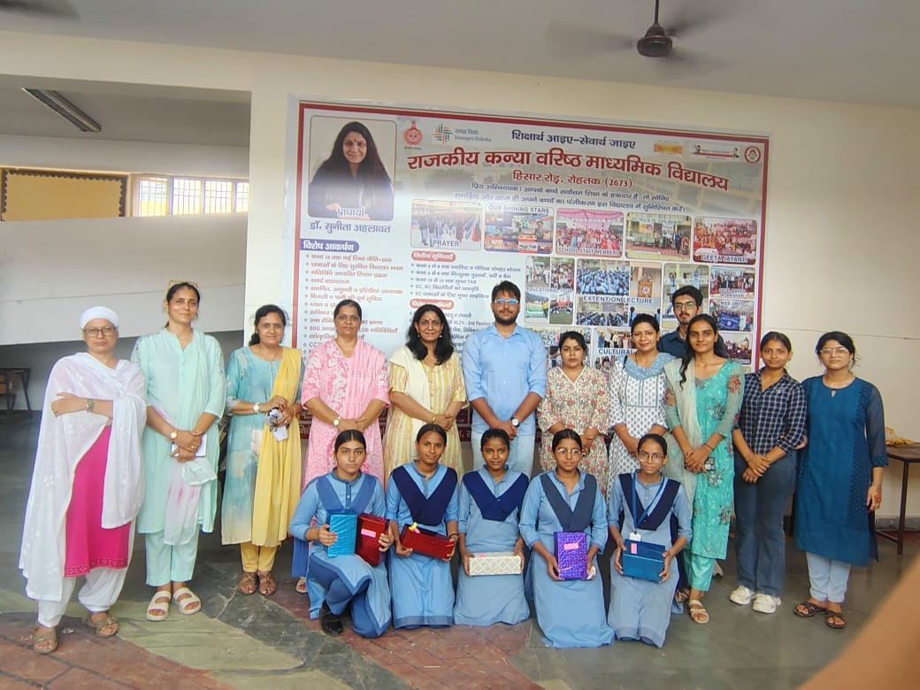 Nancy tops poster-making competition; Muskan wins speech contest.