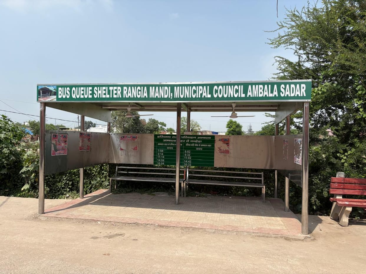 Not a single bus stops at the 'Q-shelter' built at a cost of one crore.