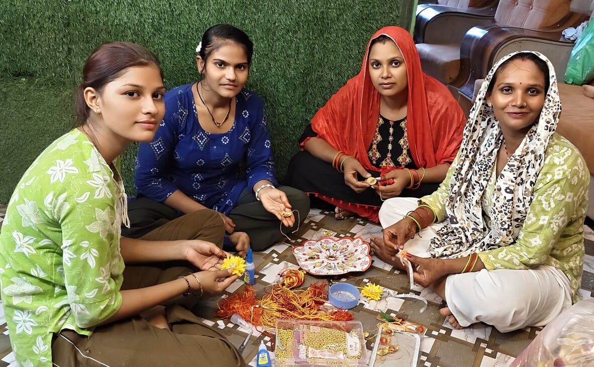 The Rakhi won't end up in the trash; it will turn into a plant as soon as it touches the soil