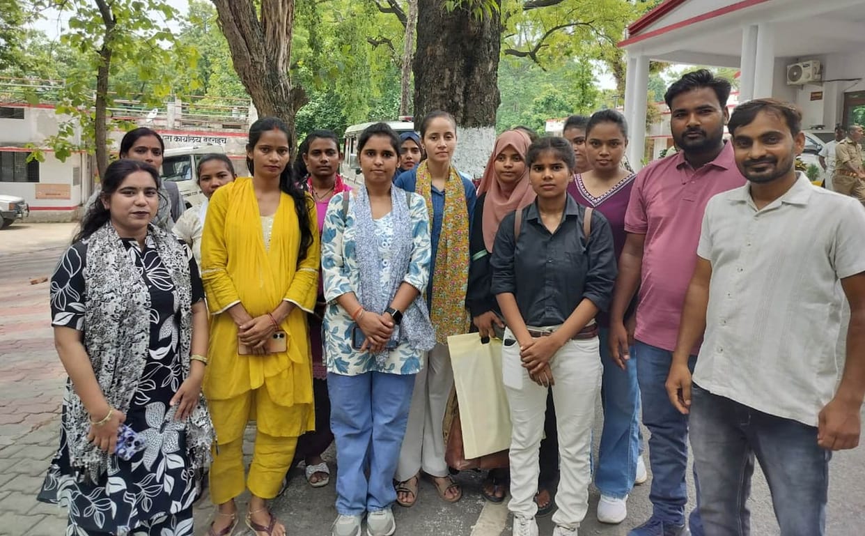 GNM students' protest; demand for degrees and other documents.