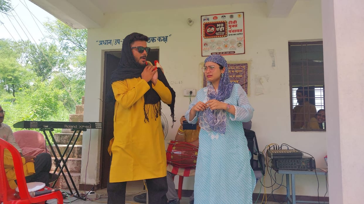 A torch of awareness was lit in Oyal and Bamta