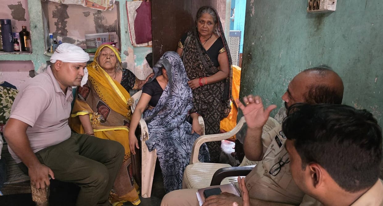 Noida Police visited an engineer's home to investigate a case of death caused by falling into a drain.