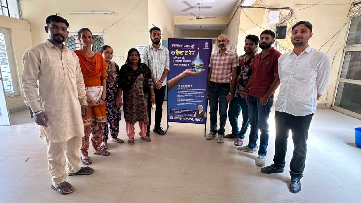 People were made aware of rainwater harvesting