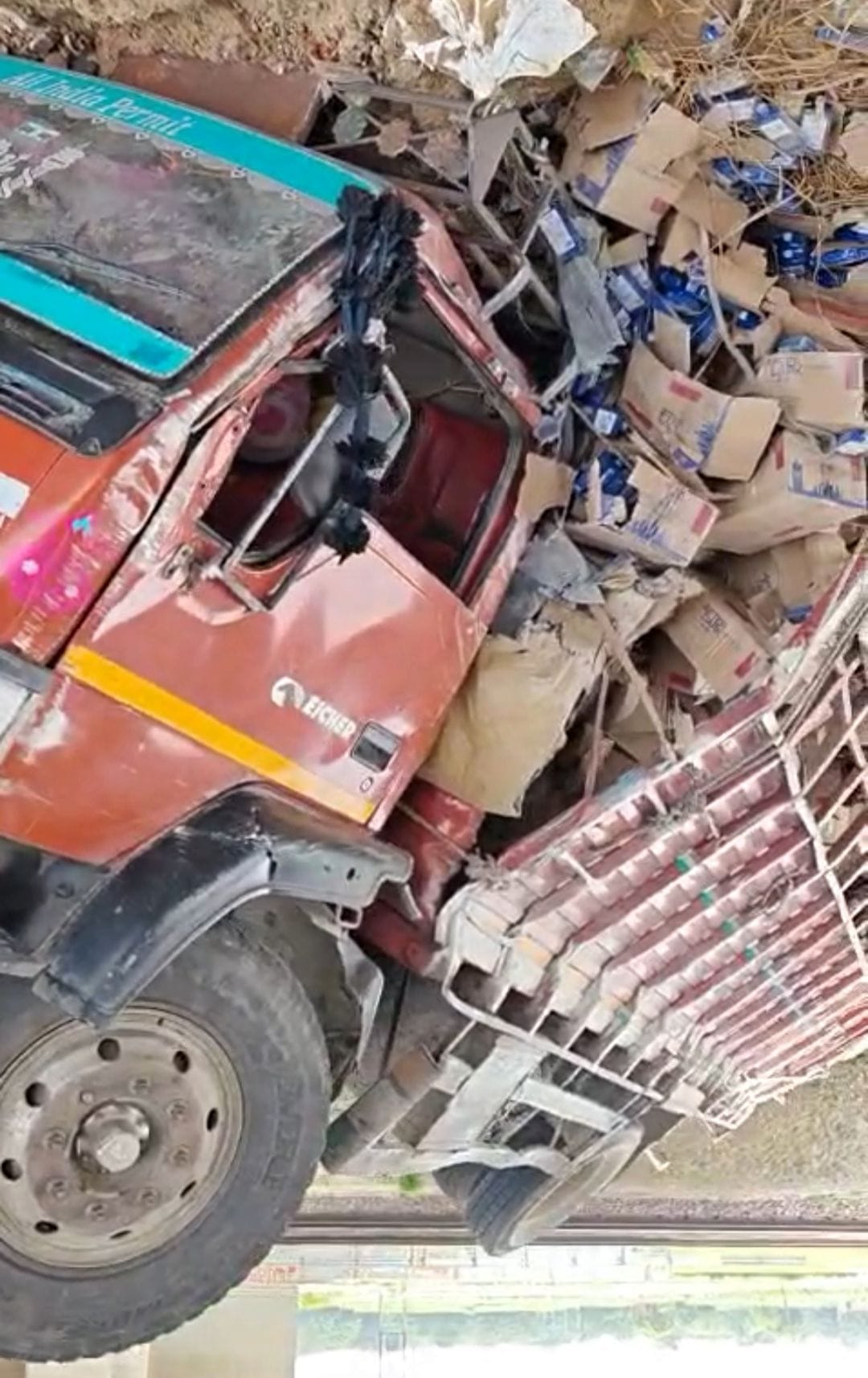 Drunk driver drives DCM, overturns it