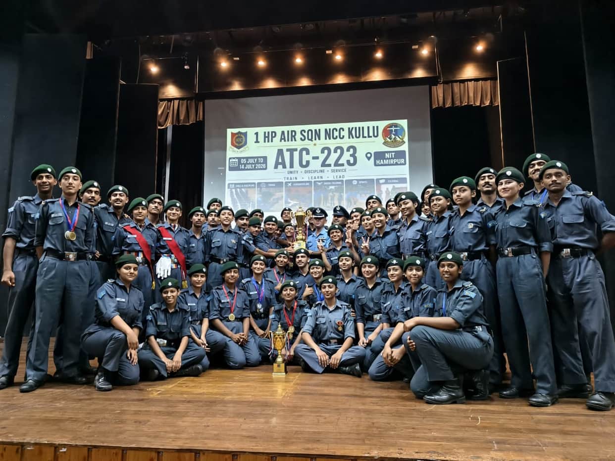 Mandi College won the overall trophy in the NCC Air Wing camp.