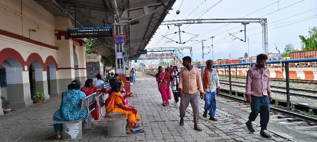 Passengers facing inconvenience due to passenger train delays.