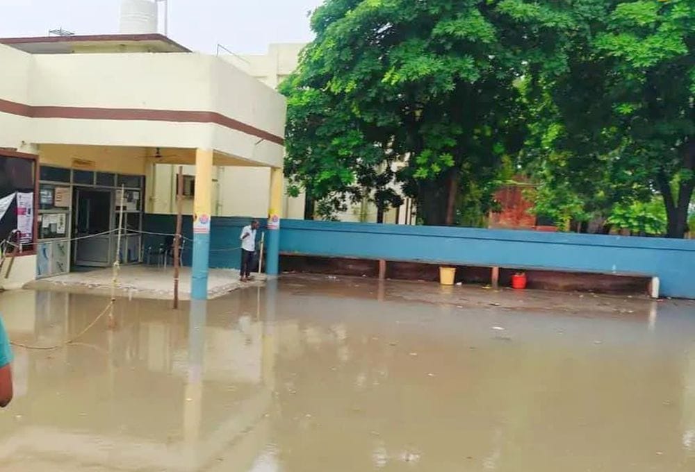 Rainwater enters CHC; patients face inconvenience