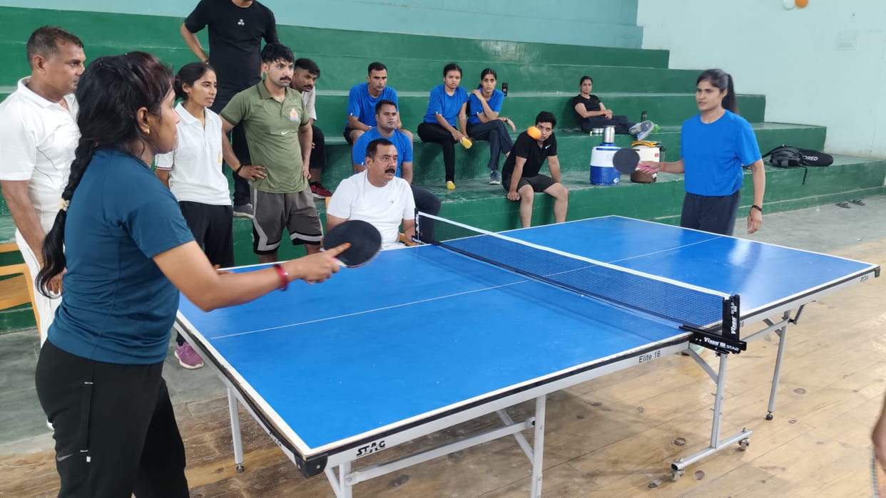 Ambedkarnagar Police became the champion in table tennis