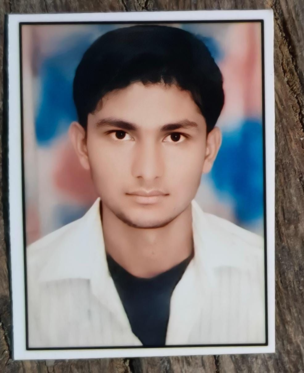 Only son dies after being hit by a dumper truck.