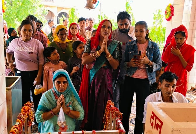 Surge of faith at the Baba Ranadhir Temple's semi-annual fair
