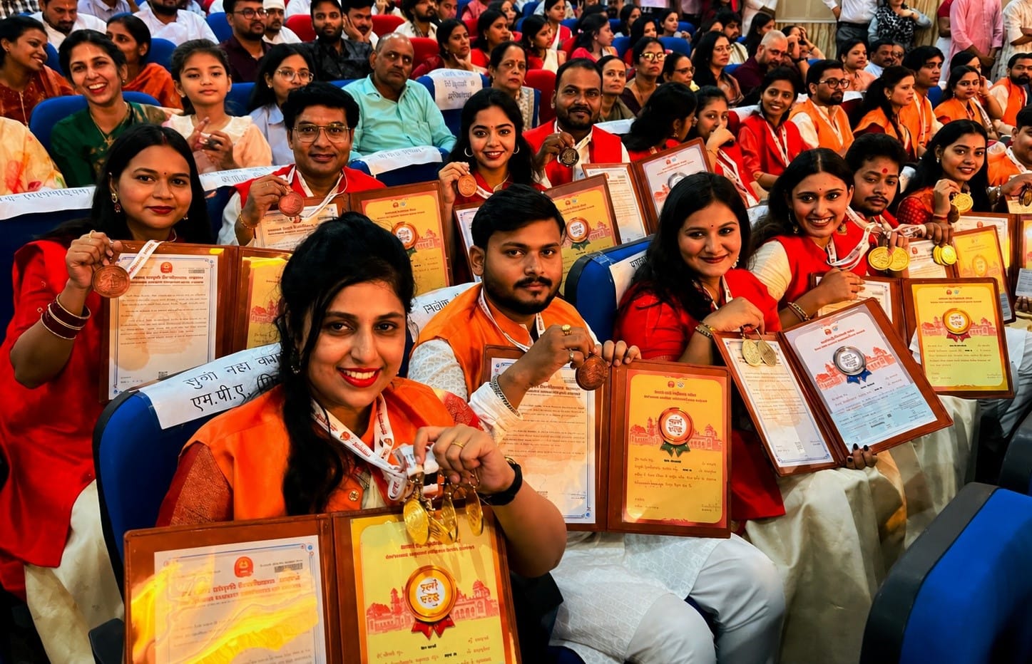 भातखंडे विवि के दीक्षांत समारोह में मेधावियों का सम्मान हुआ। 