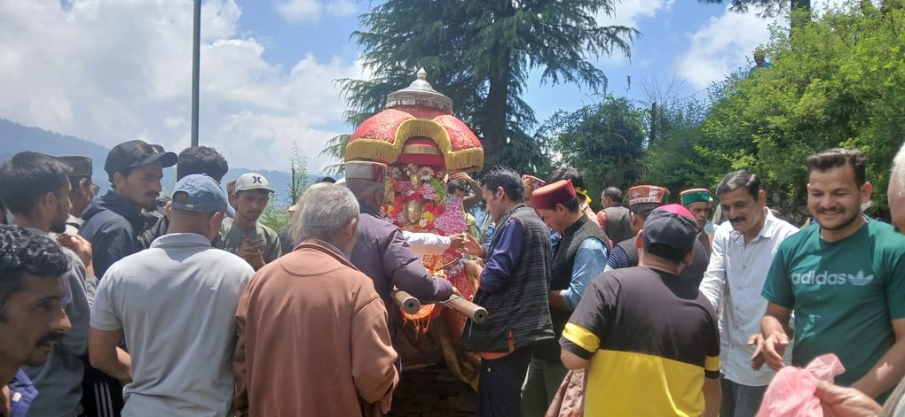 Crowds thronged to catch a glimpse of the deity Shanchul Mahadev.
