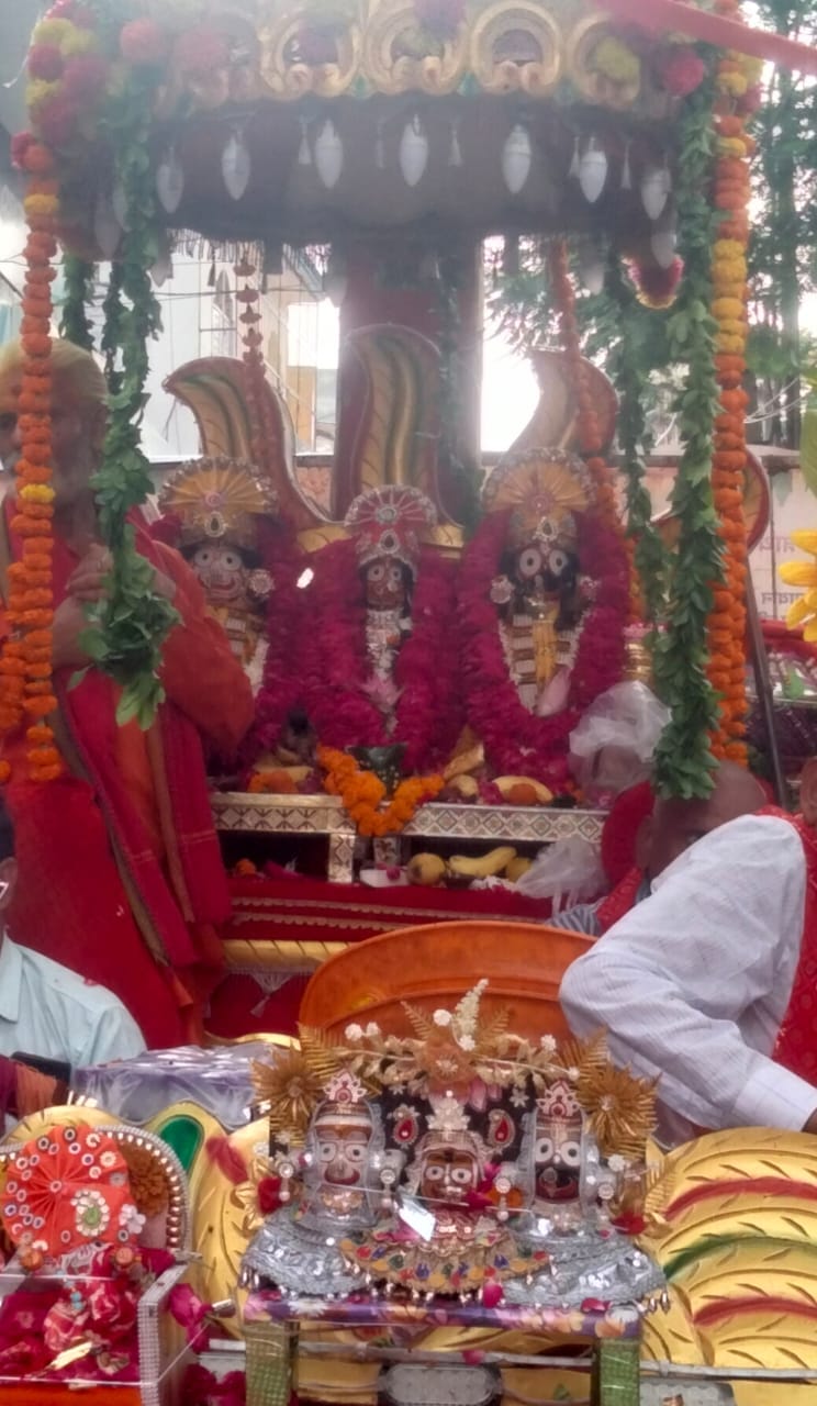 Lord Jagannath's Rath Yatra taken out in the city.