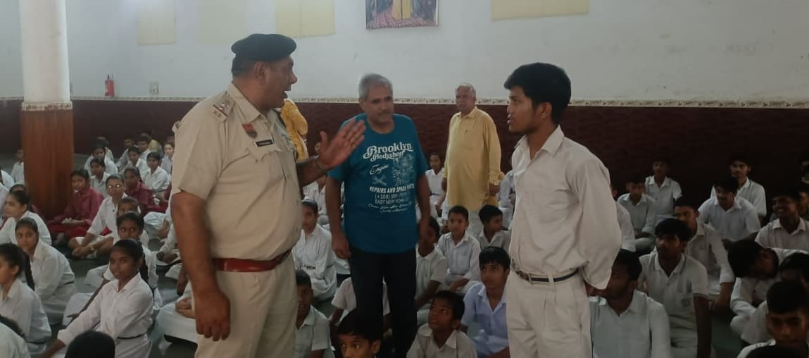 A message was conveyed to minors not to drive two-wheelers.