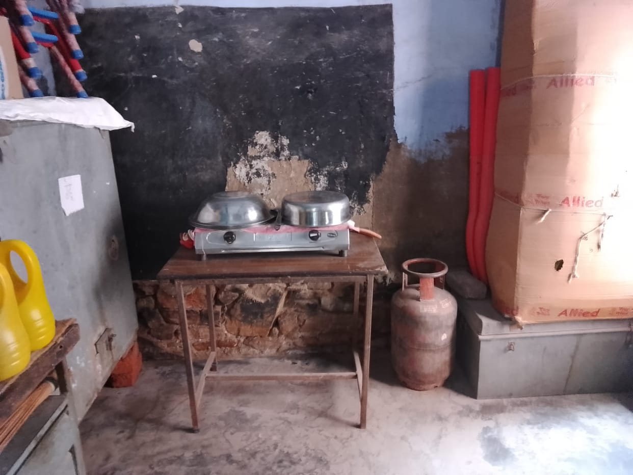 The nutritious food provided to children at Anganwadi centers has been affected due to a ration shortage.