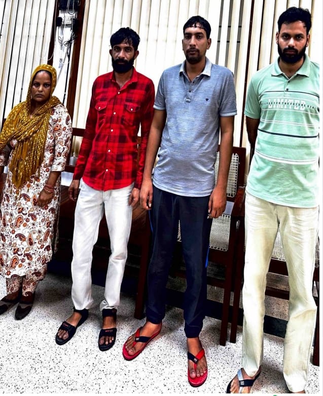 Four people, including the wife and her lover, were sentenced to life imprisonment for the murder of a factory worker.