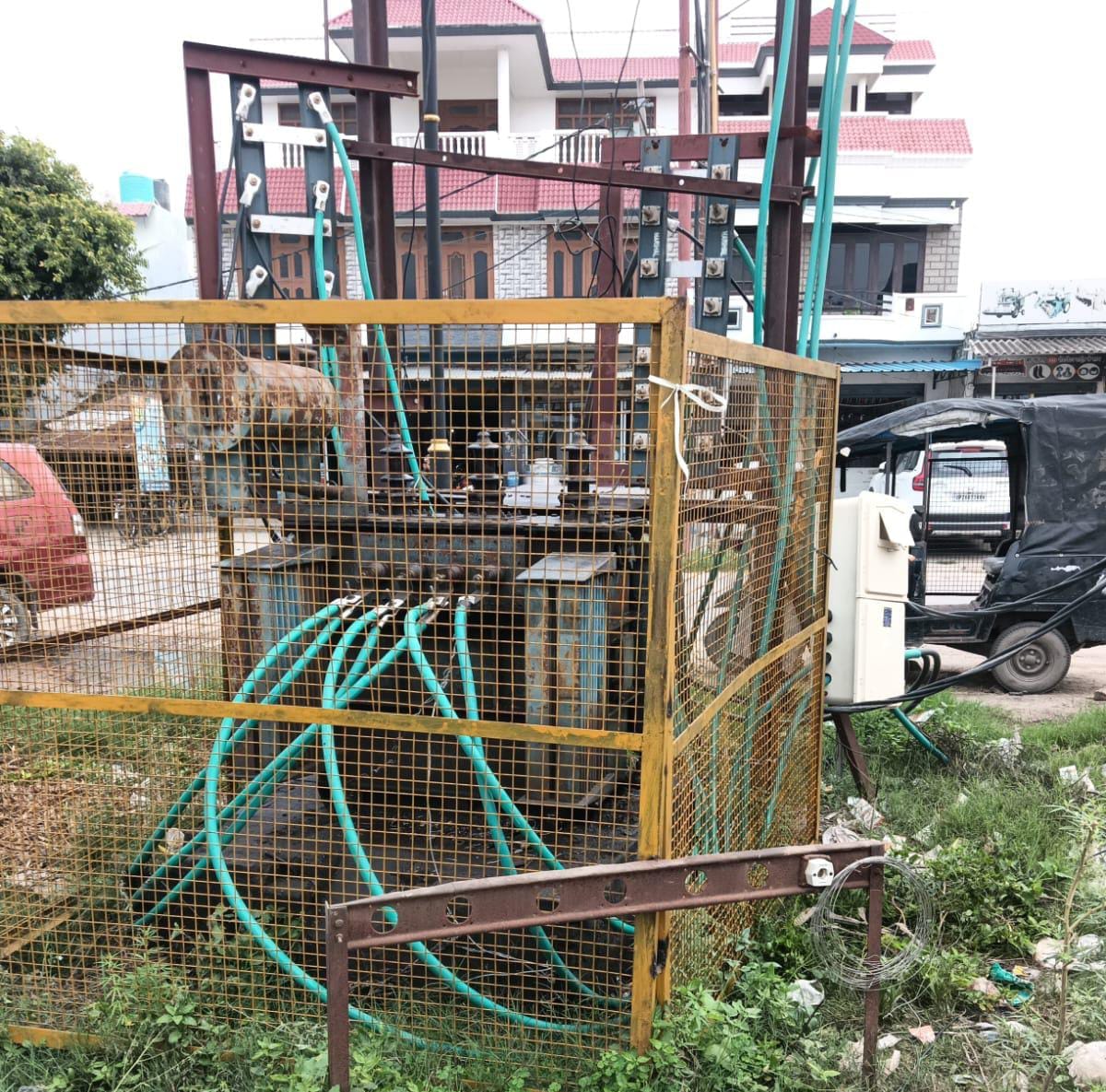 Transformer blown out by lightning strike; power supply cut off for 300 consumers.