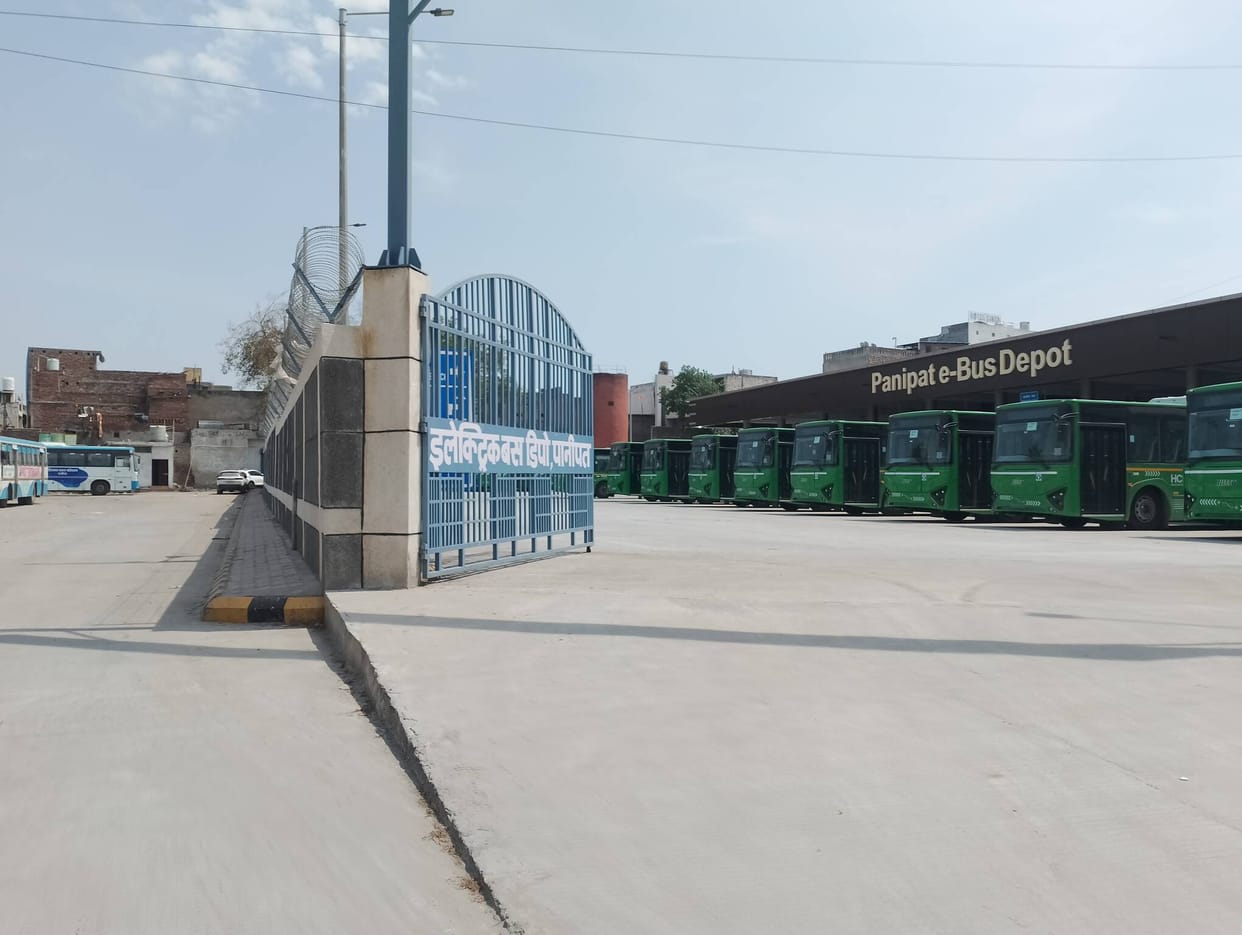 Promoting clean transport: A fleet of 45 e-buses and 40 CNG buses is ready for the Prime Minister's programme.
