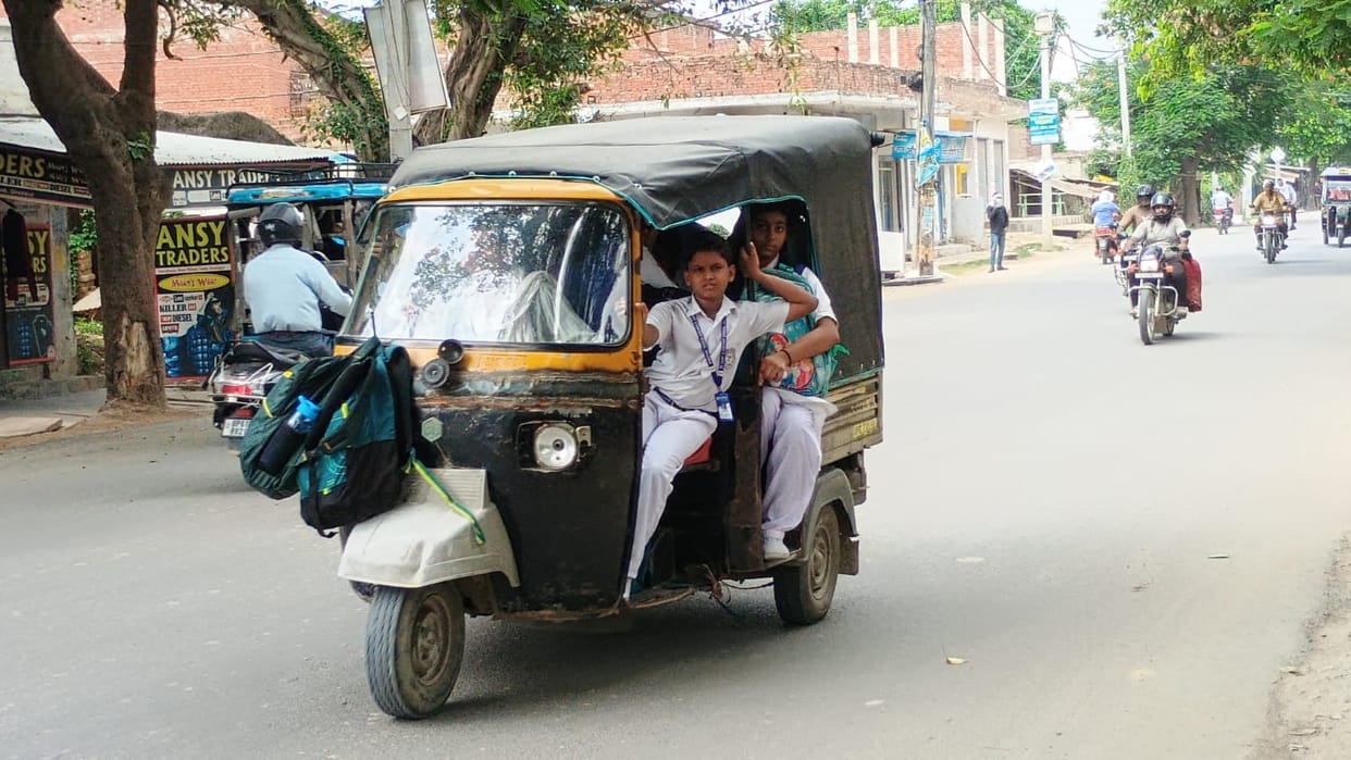 The campaign has ended, and the practice of cramming children into school vehicles has resumed.