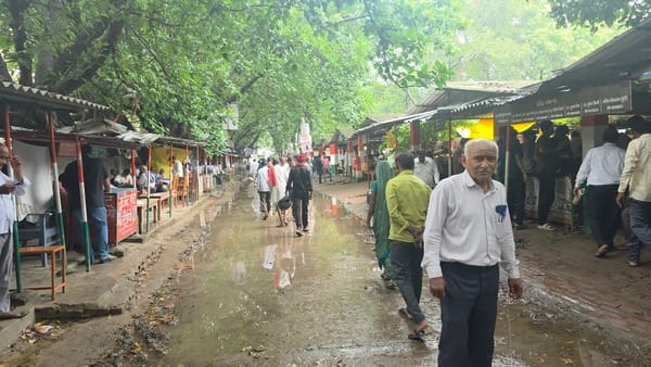 The weather was kind, farmers' faces brightened up by the rain