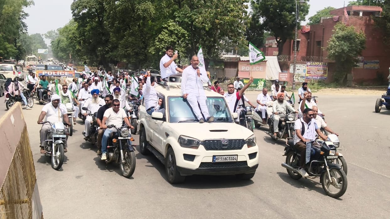 BKU protests against India-US trade deal.