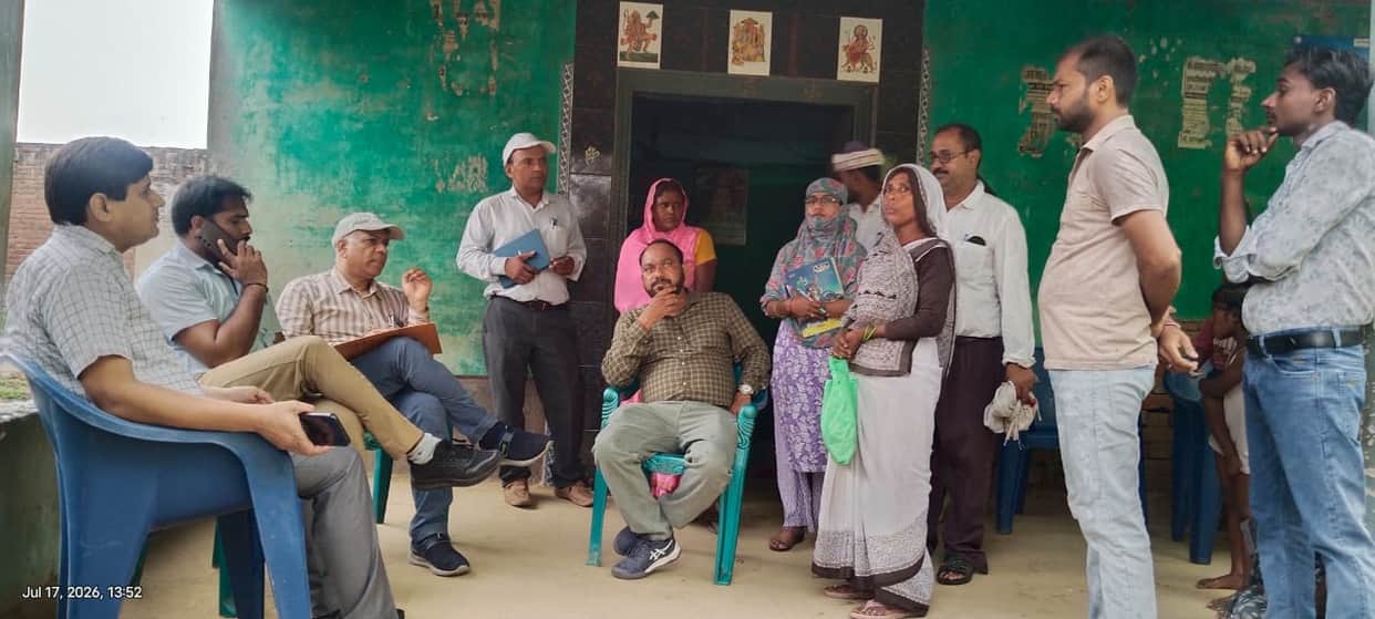 Divisional team inspected the communicable disease control campaign.