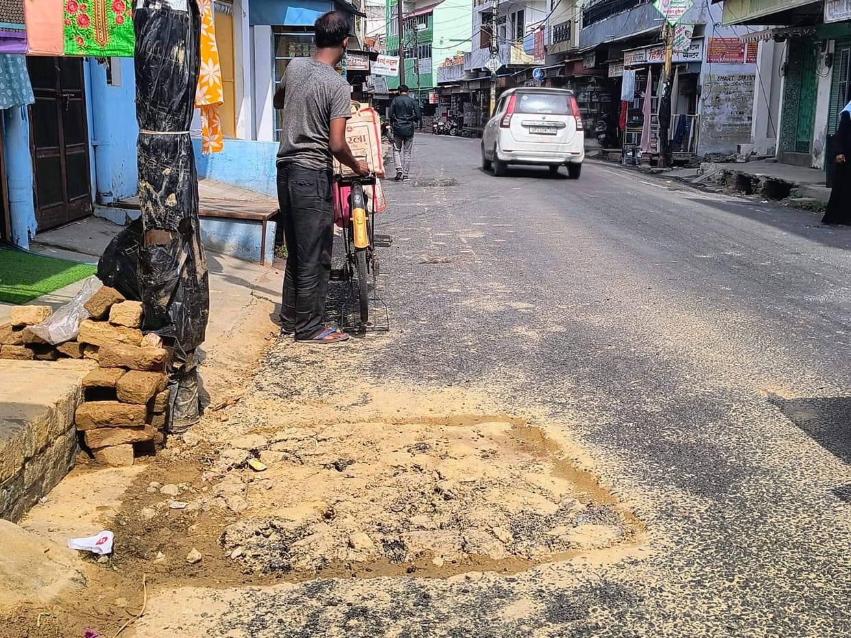 Newly constructed road dug up; orders issued for an FIR.