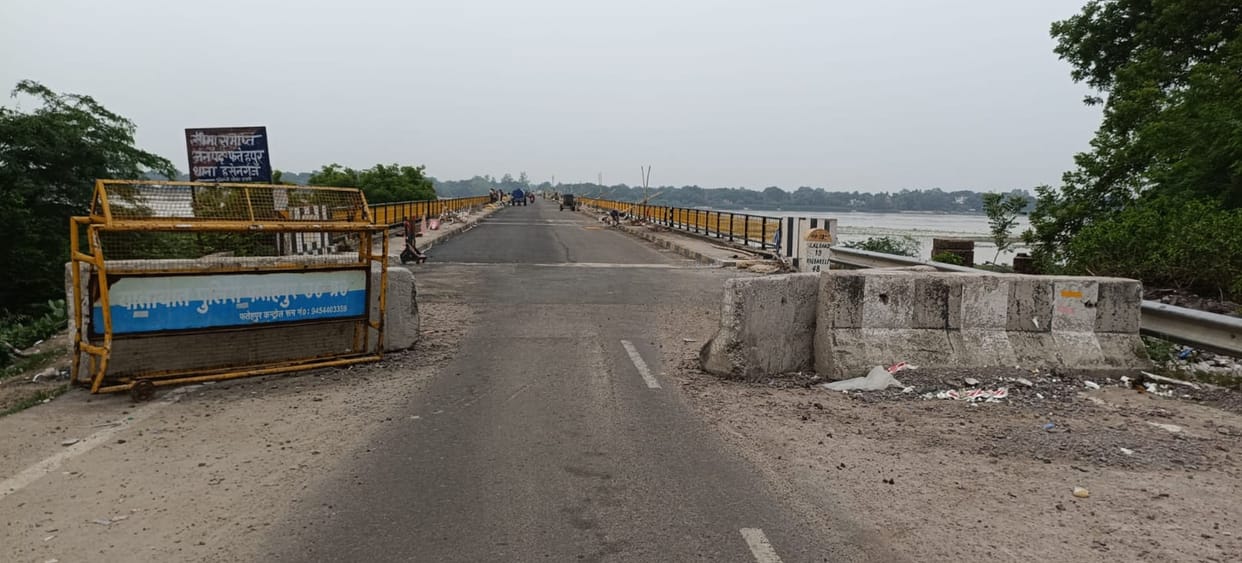 Repairs to the Asani Ganga Bridge completed; vehicles to zoom across after testing.