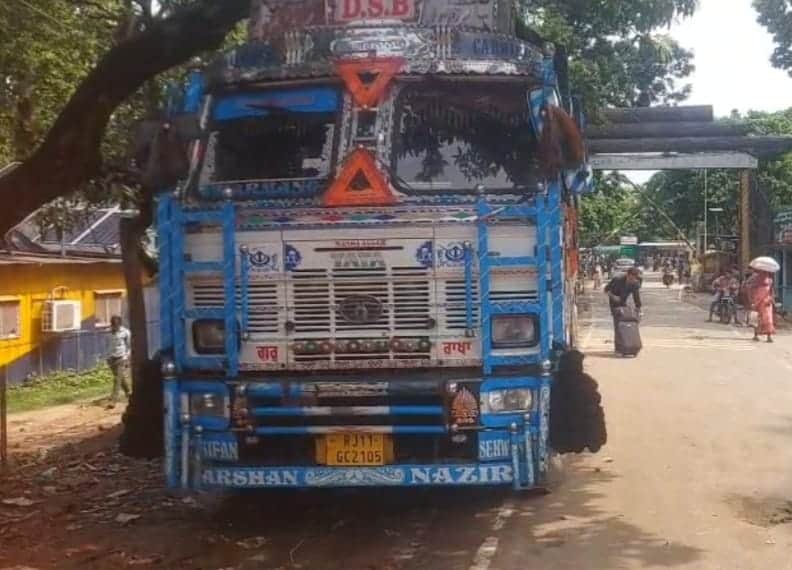 Smuggled goods found in a truck full of pulses going from Ghaziabad to Nepal