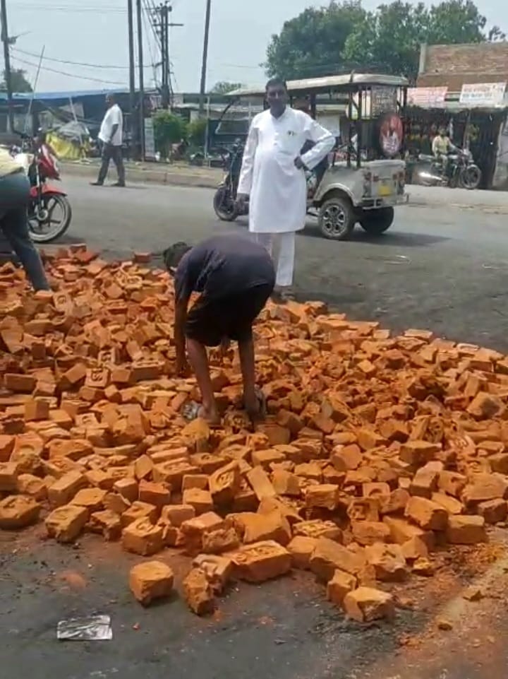 When the department did not listen, the villager got the road levelled at his own expense