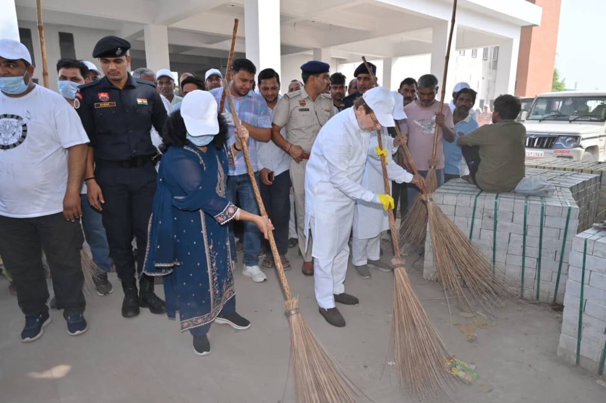 Special cleanliness drive conducted at Gohana Railway Junction.