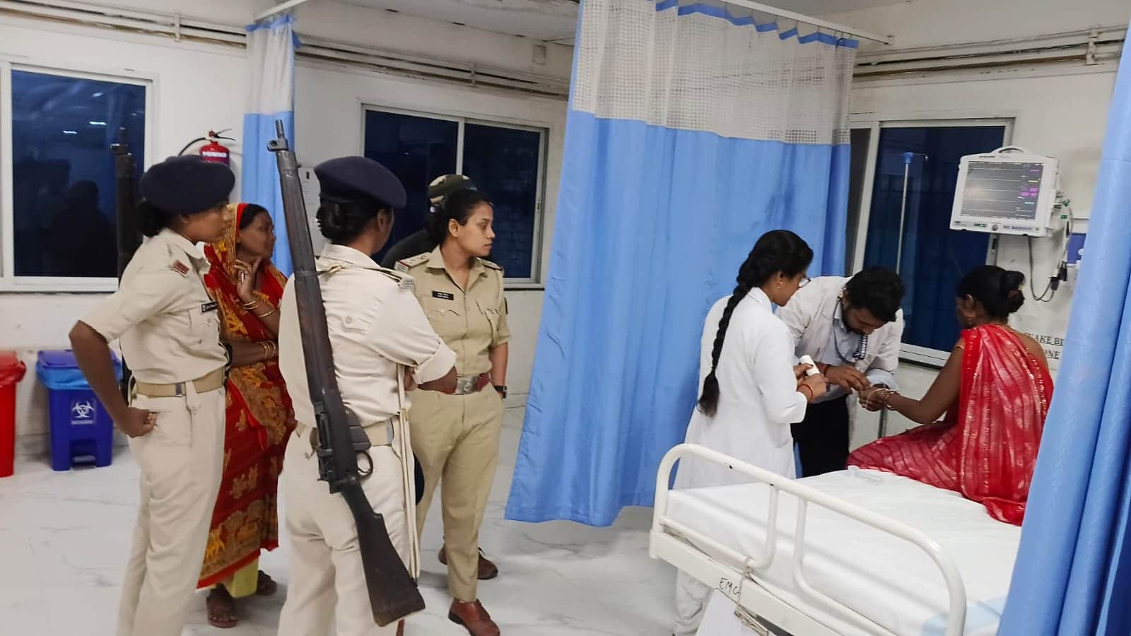 सदर अस्पताल में इलाजरत महिला