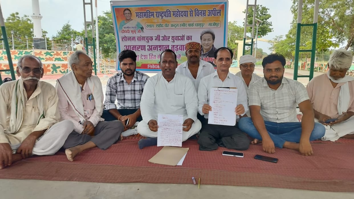 Letter written to the President in blood; demand made to end Wangchuk's hunger strike.