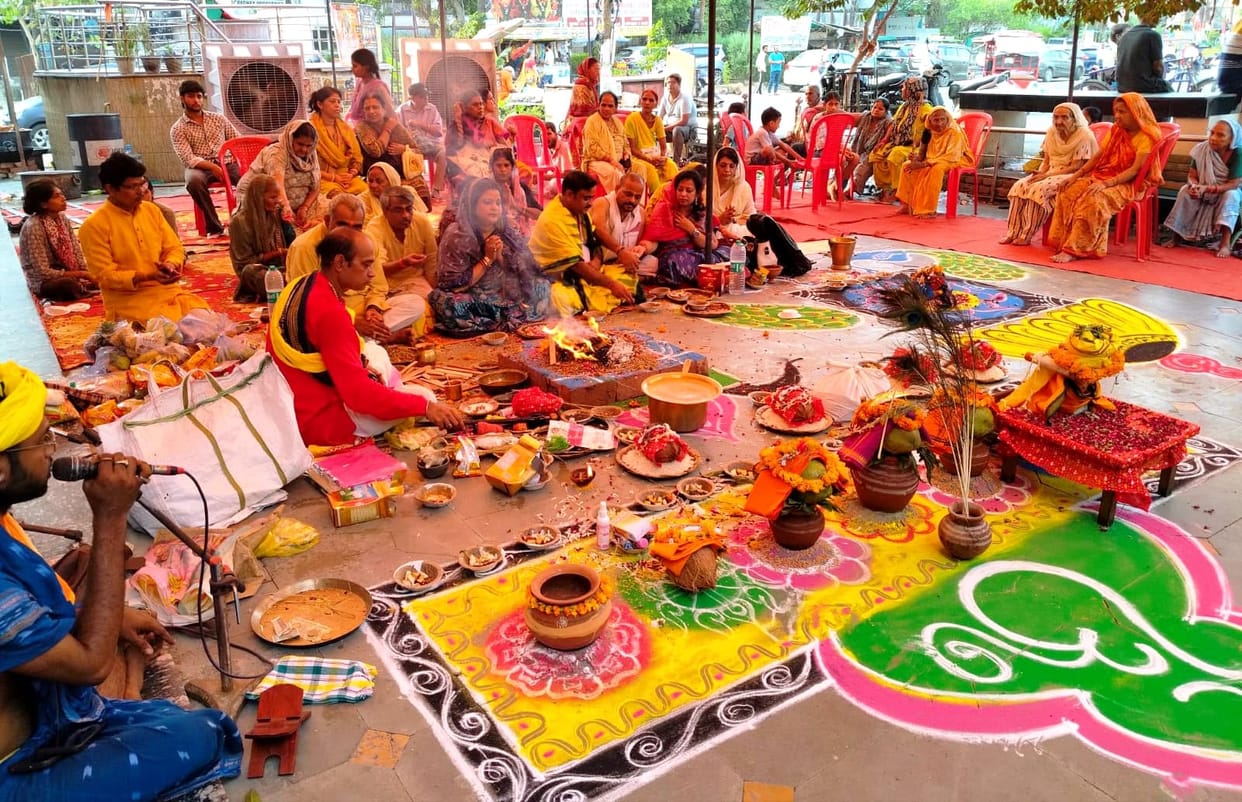 The streets of THA resonated with the chants of 'Hare Krishna, Hare Krishna'...