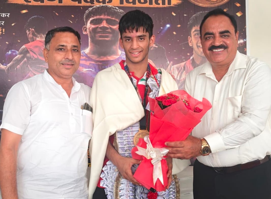 Ganga Chauhan won a gold medal for India at the international level in the 55 kg weight category.