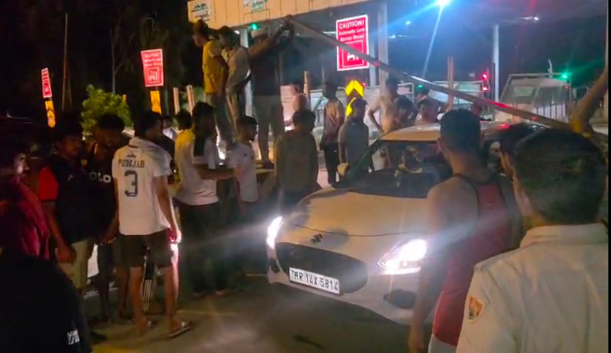 Villagers, frustrated by unscheduled power cuts, blocked the road at Makrauli toll plaza.