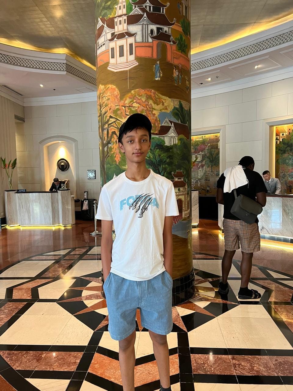 Rising Player: Arjun aims to win an international squash trophy.