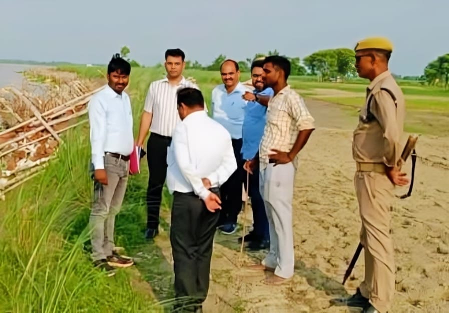 Water level in Sarayu drops, preparations to stop erosion speed up