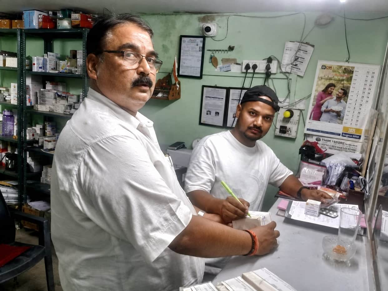 Patient alleges sale of expired medicine; sample collected.