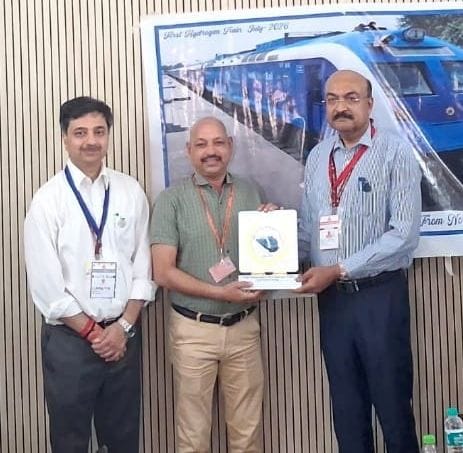 Ramesh Chopra honored for his contribution in operating hydrogen trains
