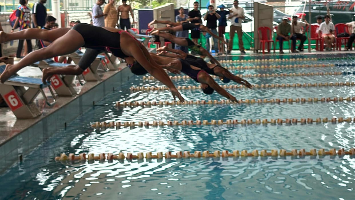 Team trials held for the Sub-Junior National Swimming Championship.