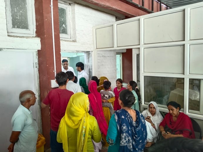 Now, patient samples will not be taken in the blood bank, special room ready