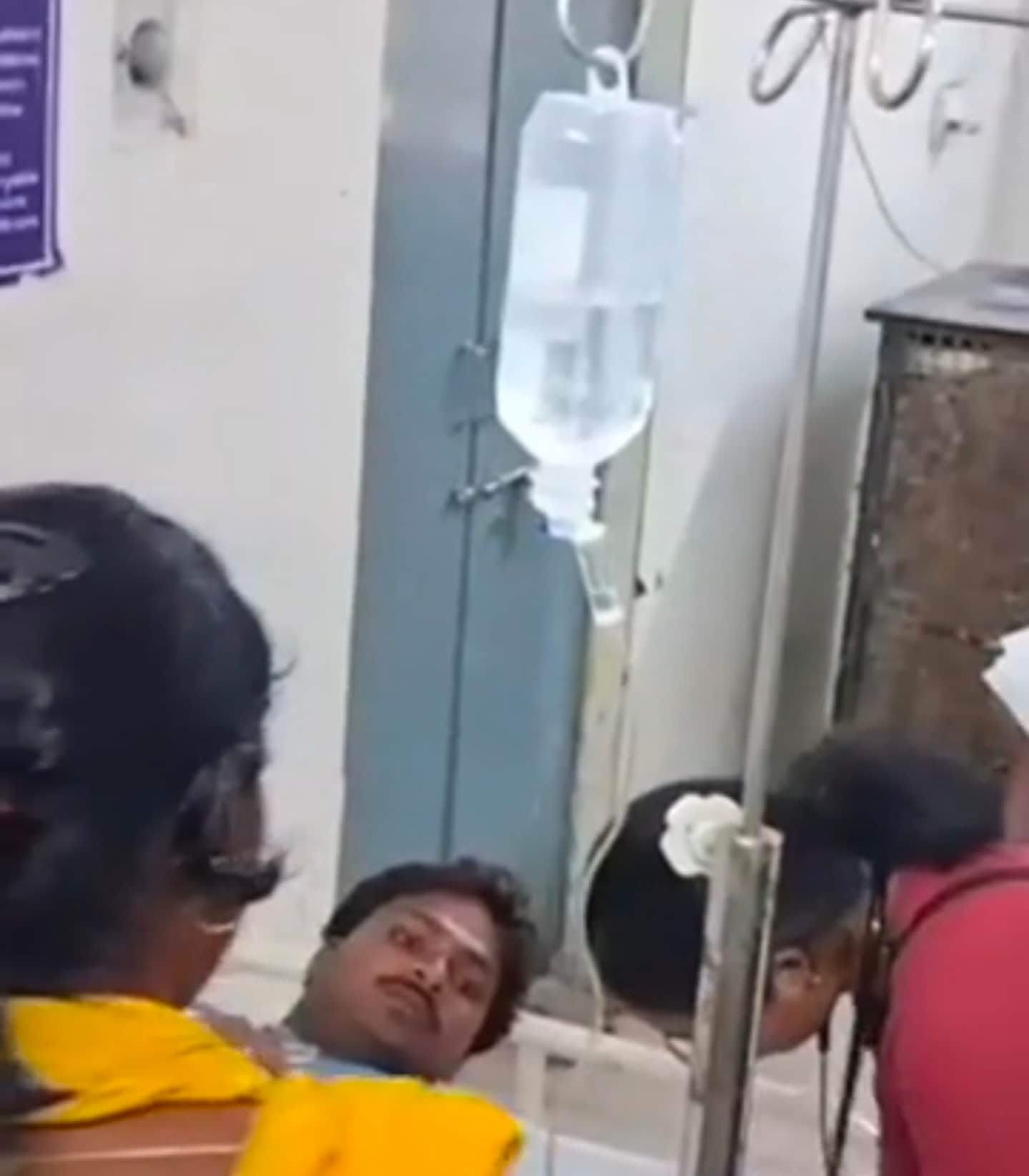 घायल मजदूर