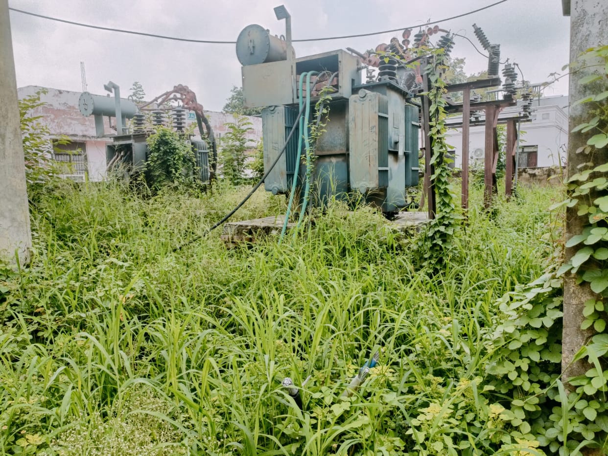 Transformer blew out immediately upon connecting the cable; power supply to the district hospital cut off.