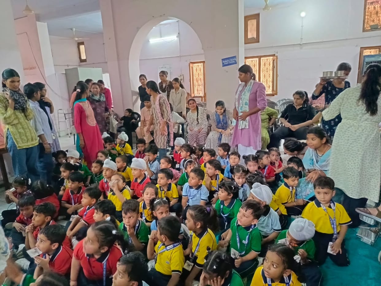 Shared joy with differently-abled girls