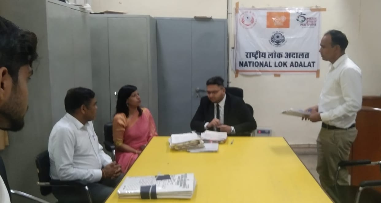 34 cheque bounce cases resolved in a special Lok Adalat.
