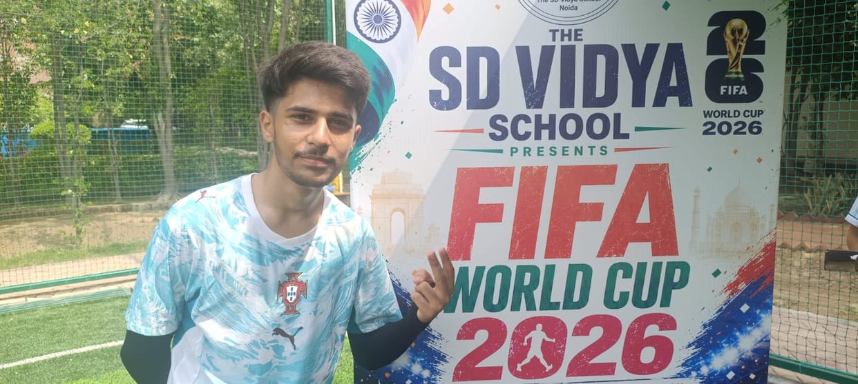 Noida immersed in the spirit of the FIFA World Cup; football fever visible on the grounds.