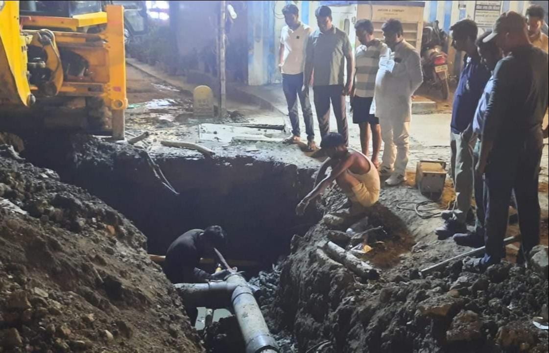 15,000 households will receive water through the pipeline connected to the tank.