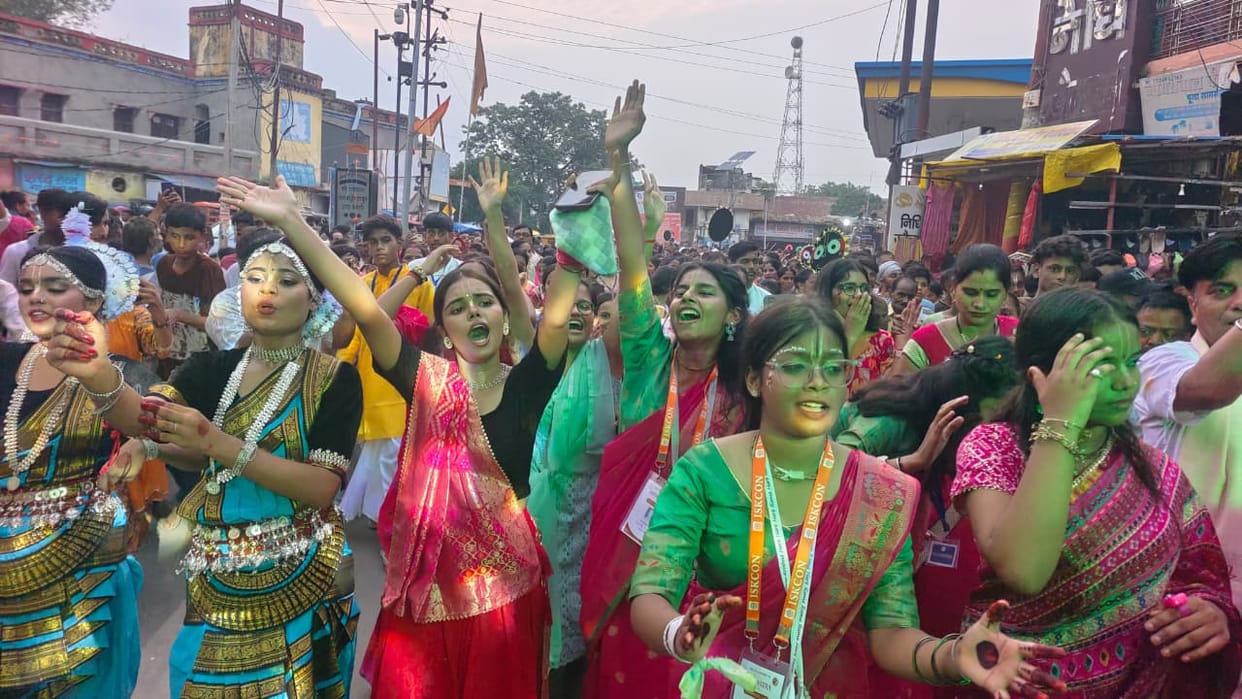The city resonated with the chants of 'Jai Jagannath'.