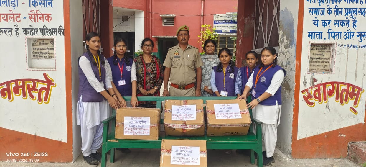 Female students demonstrated responsibility towards the environment.